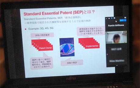 講座の様子（代表の自宅事務所にて）