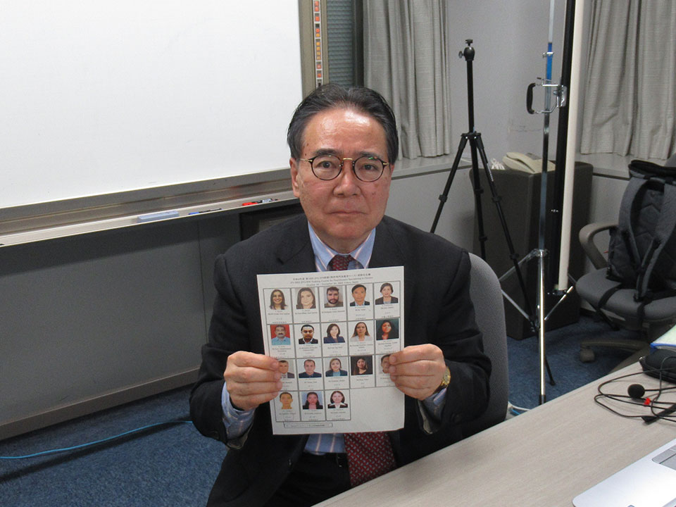 講演を終えた石川代表　於アジア太平洋工業所有権センターの会議室にて撮影
